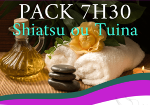 Pack massage 7h30 Shiatsu ou Tuina